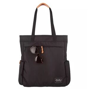 Eddie Bauer Bygone 2-Way tote laptop backpack Hidden pocket Black